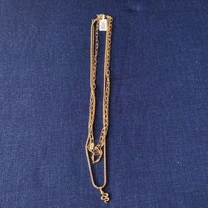 Charmed Aroma gold layered necklace NWT